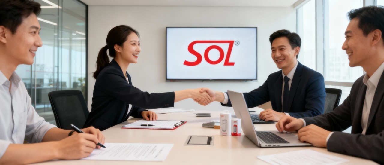 jimeng-2025-11-10-2636-一张企业合作签约会议场景的写实照片。画面中央的华人女性发型（扎起头发），看起来自...